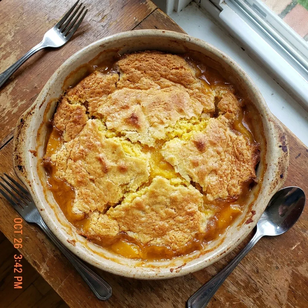 Peach Cobbler Dump Cake 5 Peach Cobbler Dump Cake