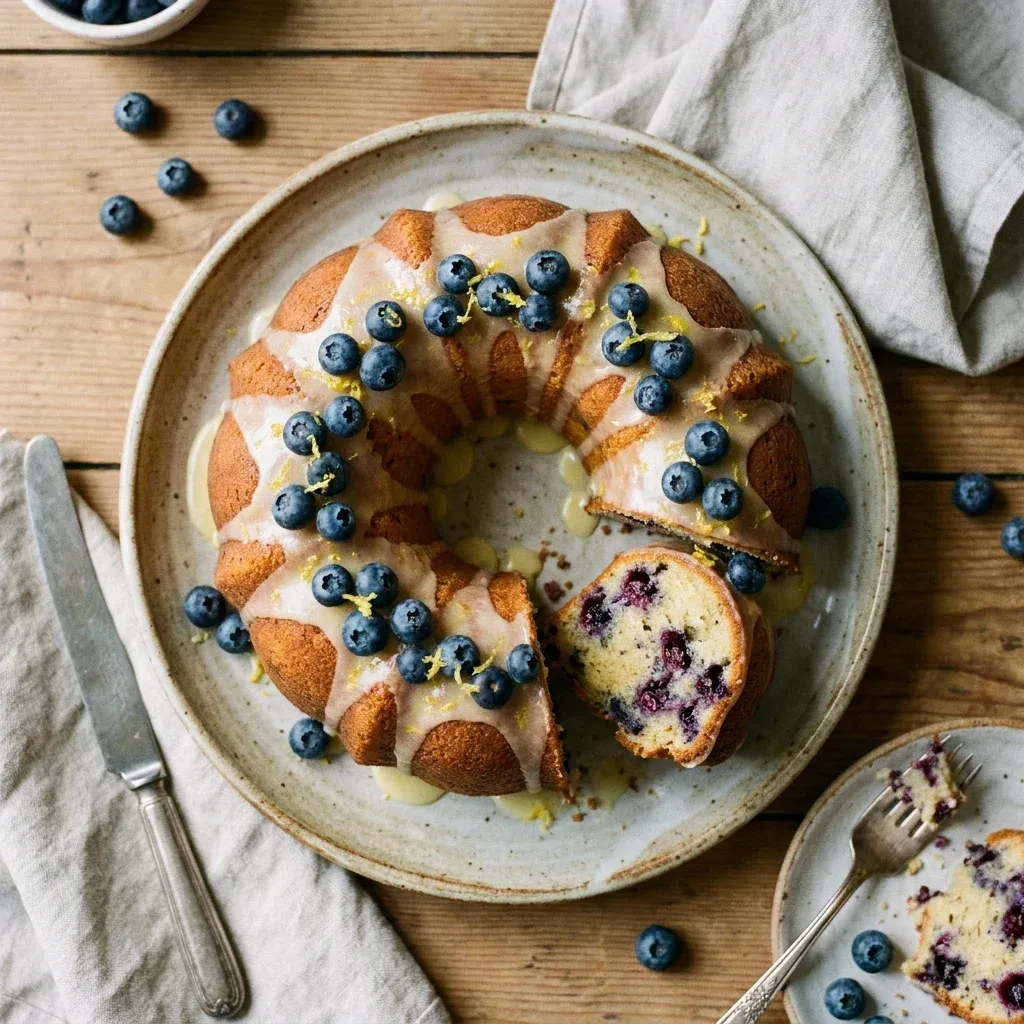Lemon Blueberry Cake 5 Lemon Blueberry Cake
