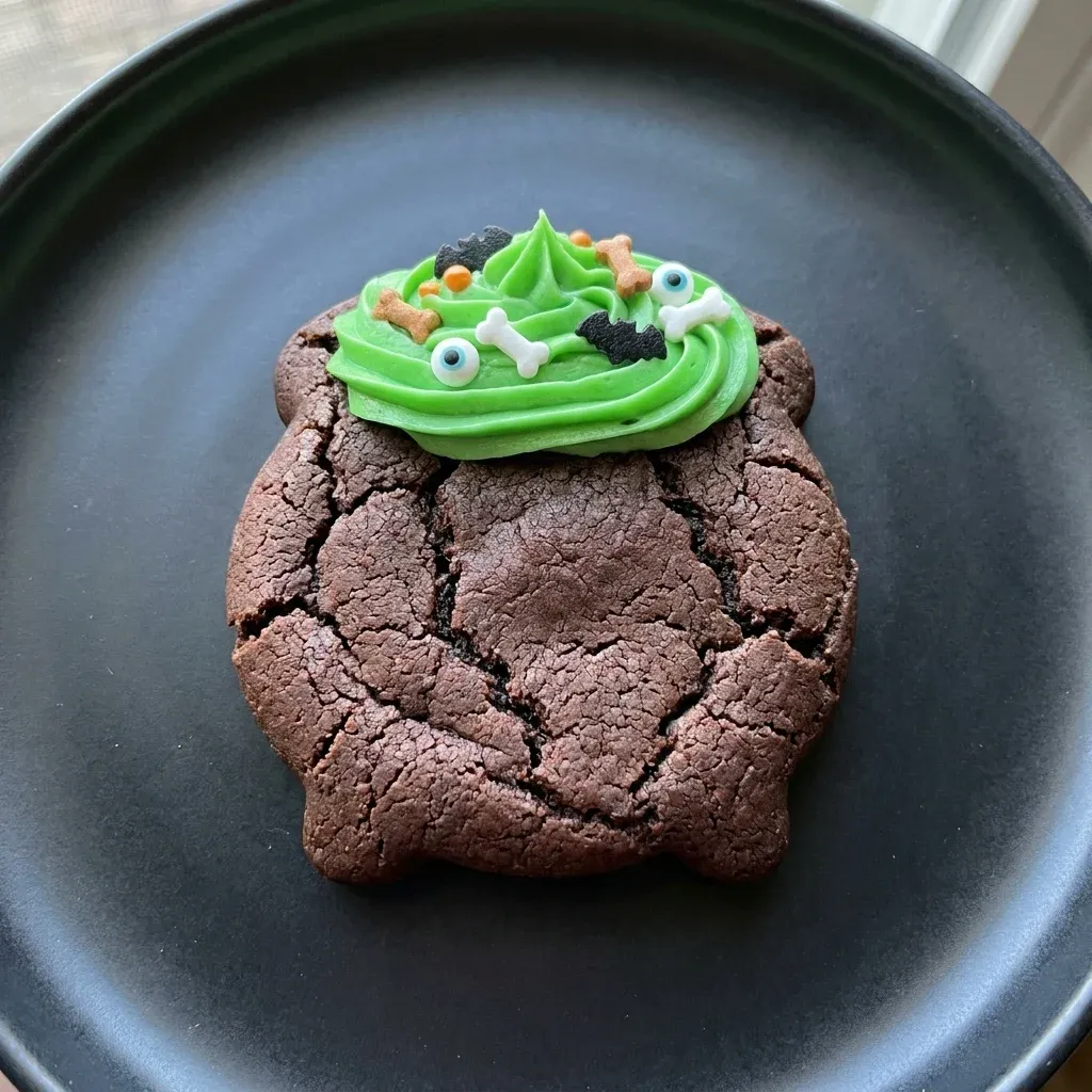 Halloween Cauldron Cookie