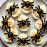 Spooky Spider Deviled Eggs
